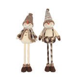 Christmas Snowman Figure with Extendable Legs | 71-96cm, Assorted Designs