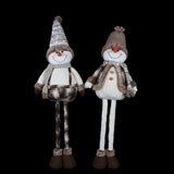 Christmas Snowman Figure with Extendable Legs | 71-96cm, Assorted Designs