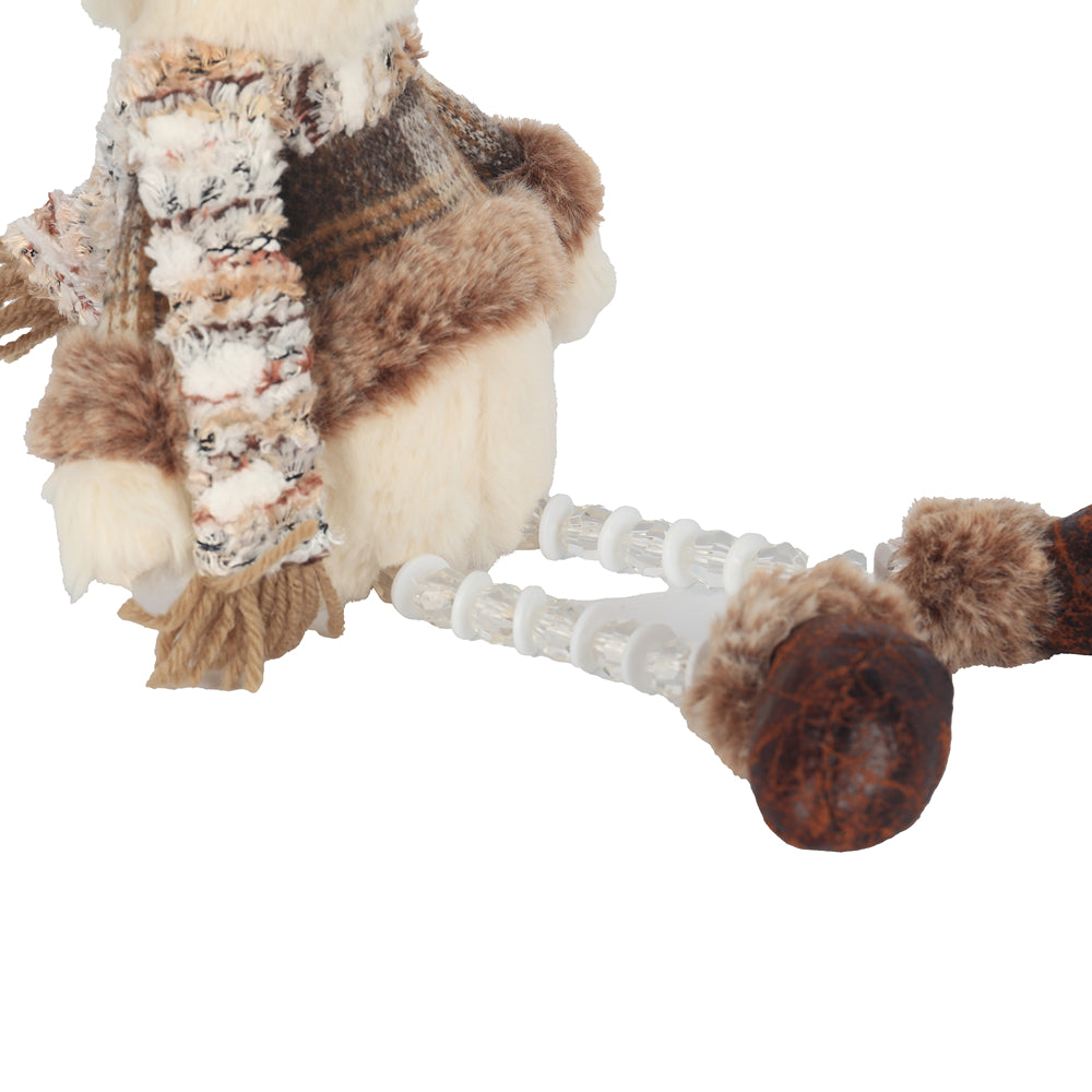 Christmas Sitting Mouse Ornament with Beaded Legs | 38cm, Assorted Designs