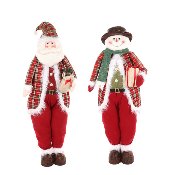 Christmas Santa and Snowman Plush Figures | 120 cm, Assorted Designs