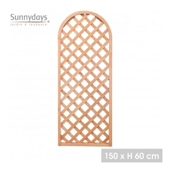 Sunnydays Curved Wooden Lattice Garden Trellis Panel | 150 x 60cm