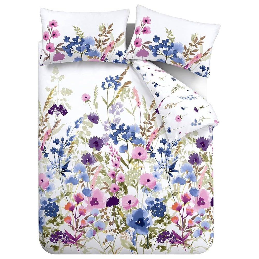 Catherine Lansfield Countryside Floral Reversible  Quilt Set | Double