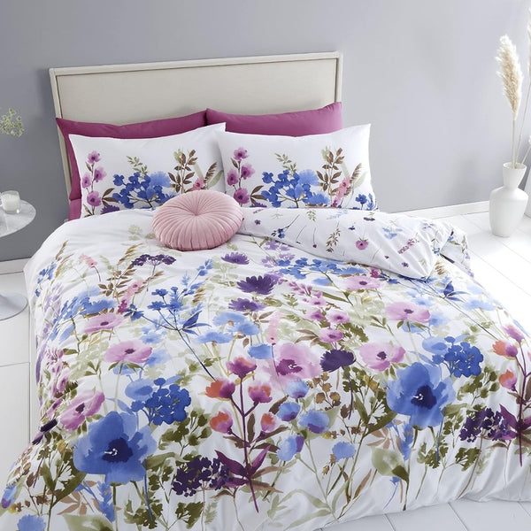 Catherine Lansfield Countryside Floral Reversible  Quilt Set | Double