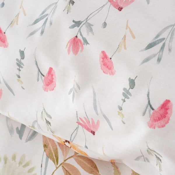 Catherine Lansfield Ella Poppy Cream Floral Reversible Quilt Set | Double