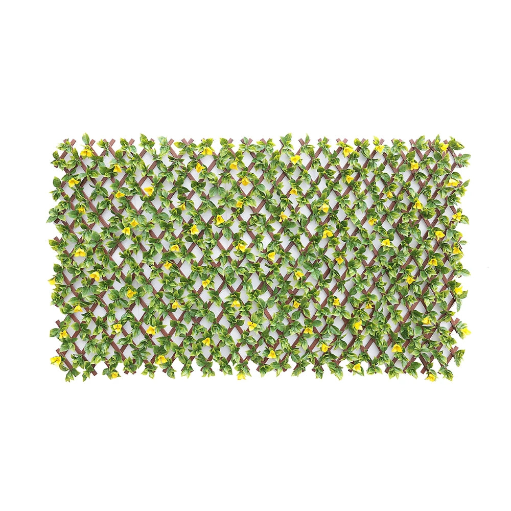 Yellow Bougainvillea PVC Expandable Trellis | 1 x 2m, Foldable