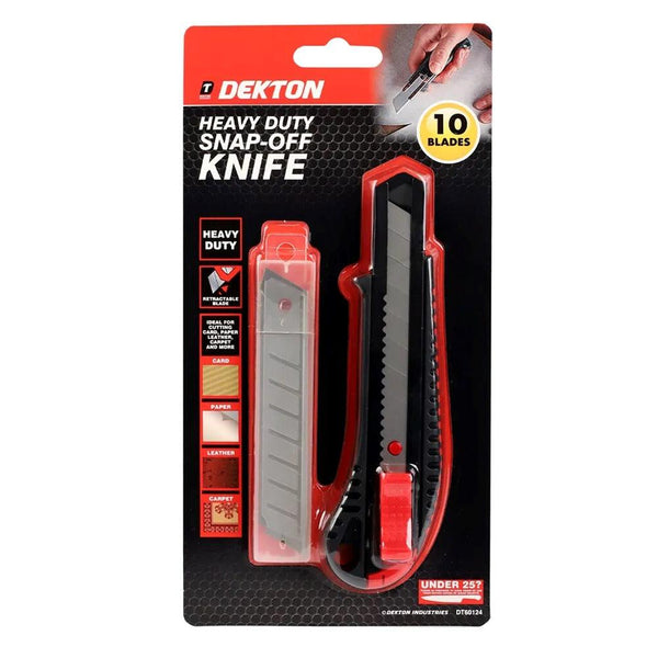 Dekton Heavy Duty Snap-Off Knife | Versatile Cutting Tool
