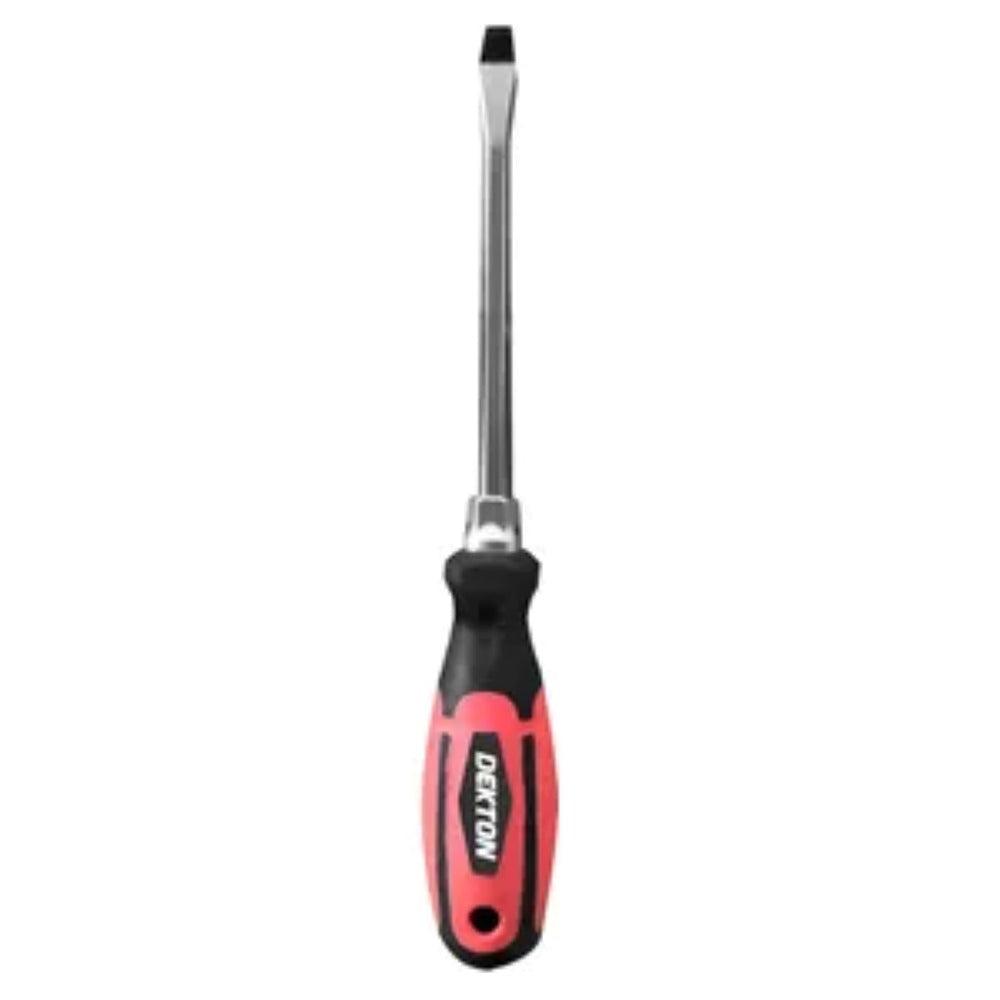 Dekton Pro Flat Screwdriver Small | High-Quality Steel Shaft, Ergonomic Handle