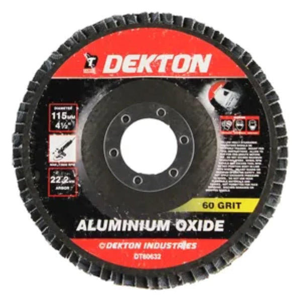 Dekton 115mm Aluminium Oxide Flap Disc | 60 Grit