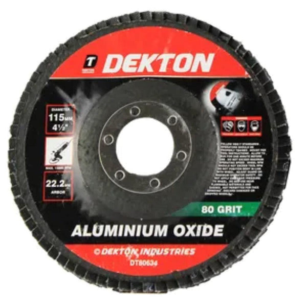 Dekton 115mm Aluminum Oxide Flap Disc | 80 Grit