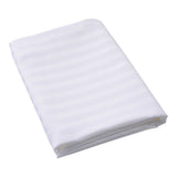 Satin Stripe Pillow Case 4 Pack | Soft White Cotton Blend