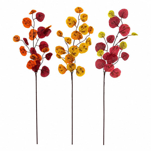 Decorative Artificial Honesty Foliage Spray - 71cm, 3 Assorted Designs
