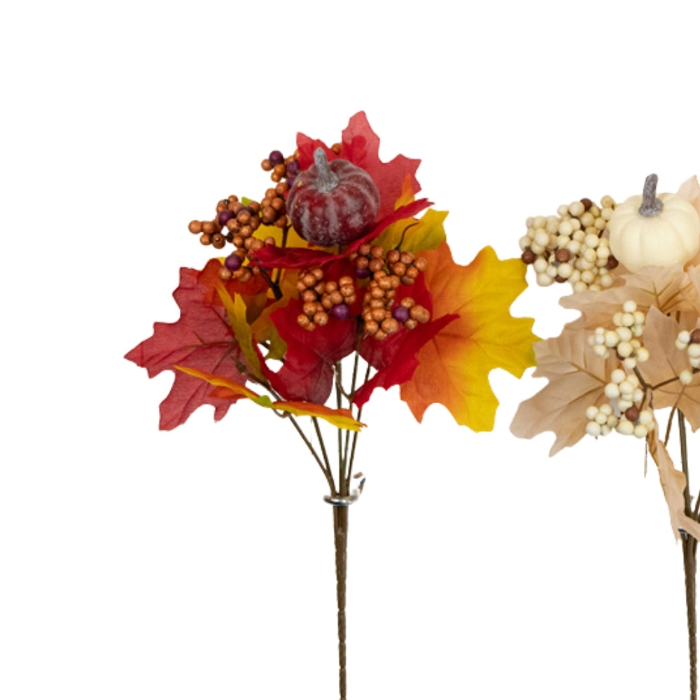 Florelle Autumn Pumpkin Bush Picks | Set of 3