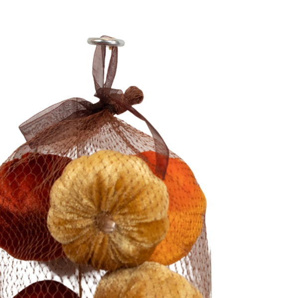 Florelle Velvet Pumpkins Set | Autumn Colors