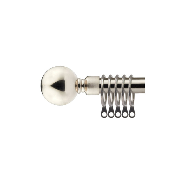 Chrome Curtain Pole - Adjustable - 120-210cm
