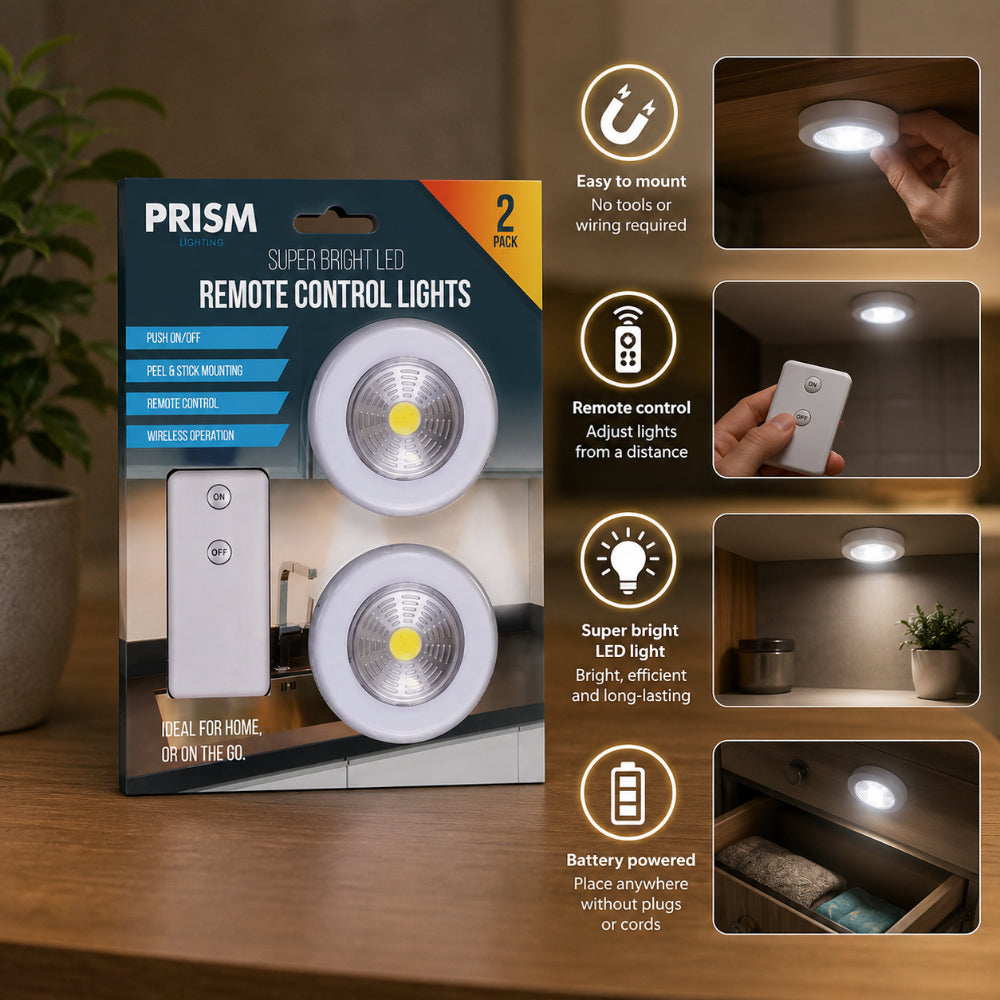 Remote Control Toy Lights - Pack of 2
