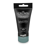 Crown Paint Botany Bay Matt Emulsion Tester Paint | 40ml, Low Odour