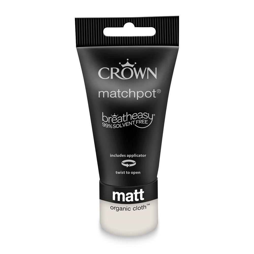 Crown Paint Breatheasy Organic Cloth Matt Emulsion Paint Tester | 40ml