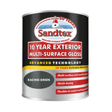 Sandtex Exterior Multi-Surface Racing Green Gloss Paint | 750ml