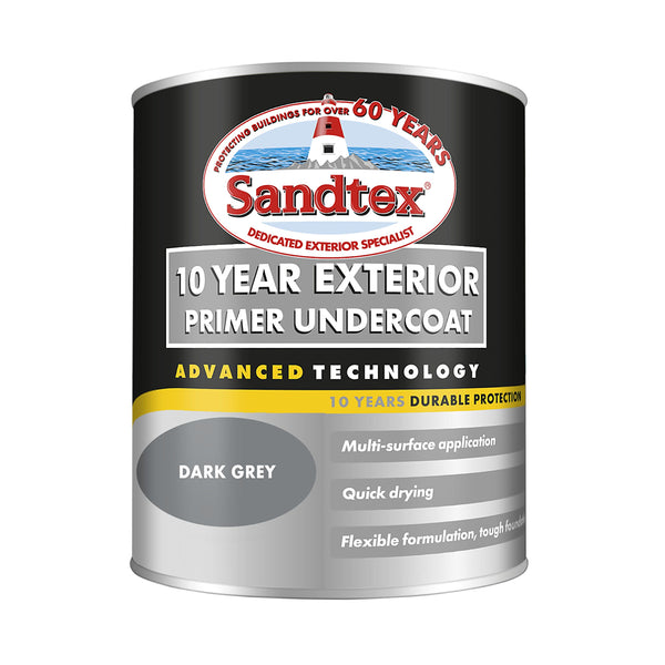 Sandtex Exterior Primer Undercoat Paint | 10-Year Protection, 750ml
