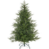 Christmas Drop Hinge Artificial Christmas Tree | 7ft, Metal Stand, Rubber Feet