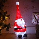 Christmas LED Acrylic Santa Light Up Figure | 58cm, 50 White LEDs