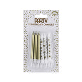 Fun House Gold Star Birthday Candles | Pack of 12, Assorted Designs