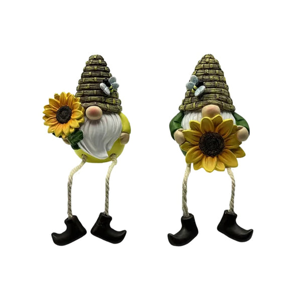 Rowan Assorted Sunflower and Bee Dangly Leg Gonk Decoration | 17cm
