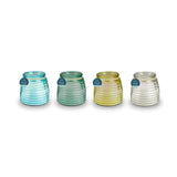 Rowan Ribbed Tinted Glass Jar Citronella Candle | Assorted Colours
