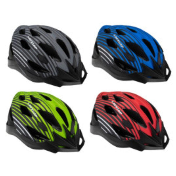 Dunlop Aerodynamic Bicycle Helmet | Medium | Multiple Vibrant Colors