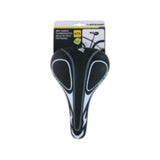 Dunlop Ergonomic Bicycle Sports Saddle | Black and White, Suitable for MTB