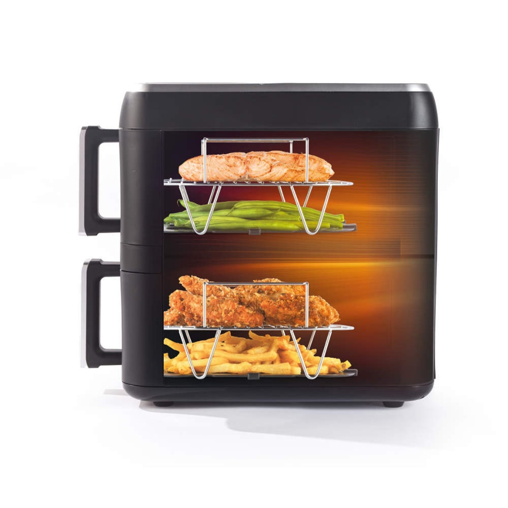 Progress Dual Drawer Tier Air Fryer | 9L Capacity
