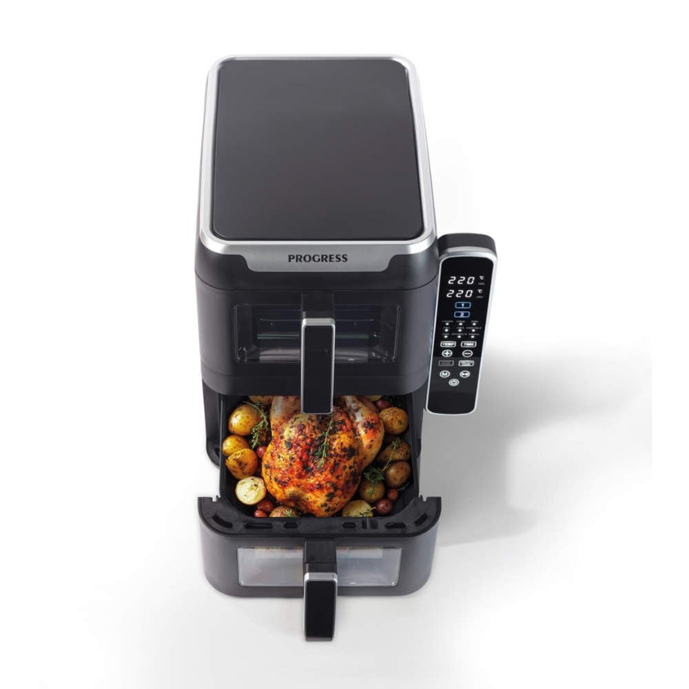 Progress Dual Drawer Tier Air Fryer | 9L Capacity
