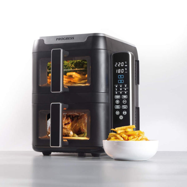 Progress Dual Drawer Tier Air Fryer | 9L Capacity