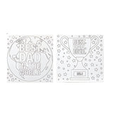 Dad Colour Your Own Canvas Set | 2 Fatherhood-Themed Sheets