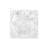 Dad Colour Your Own Canvas Set | 2 Fatherhood-Themed Sheets