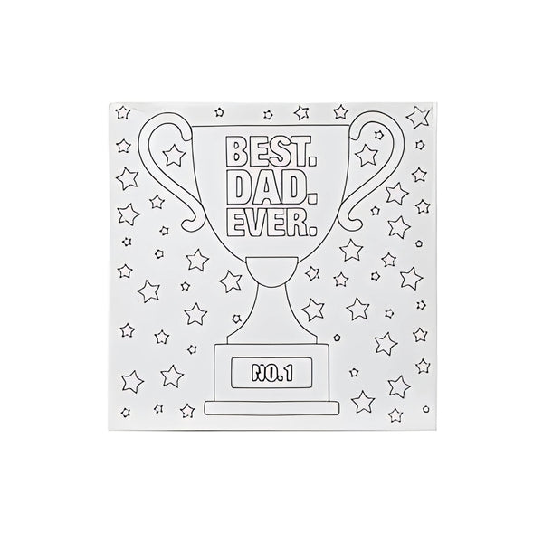 Dad Colour Your Own Canvas Set | 2 Fatherhood-Themed Sheets