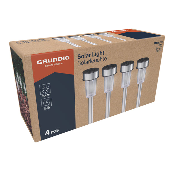Grundig Solar Spike Diameter 4.8 x 36.5cm | Pack of 4