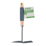 Kinzo 2-in-1 Garden Cultivator and Hoe Tool | 27cm, Wooden Handle