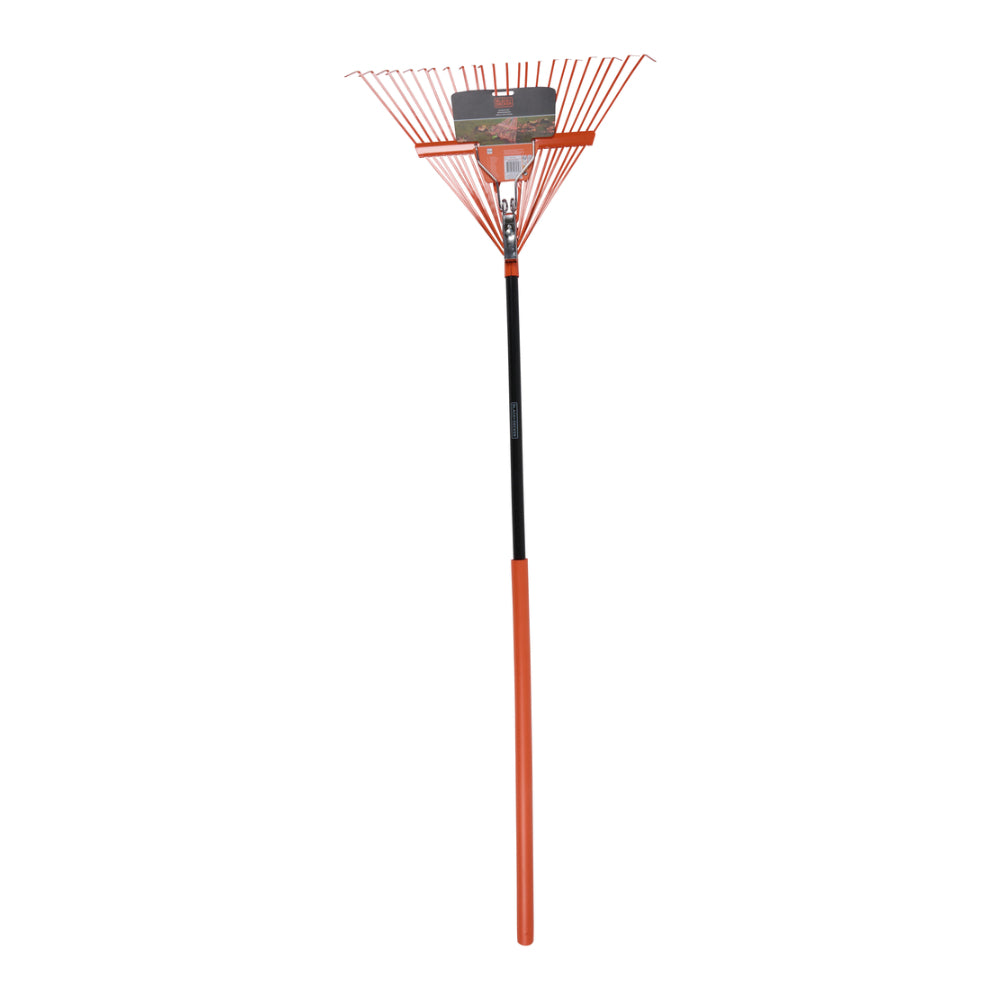 Black + Decker Springback Leaf Rake | Wide Fan Head, Long Handle