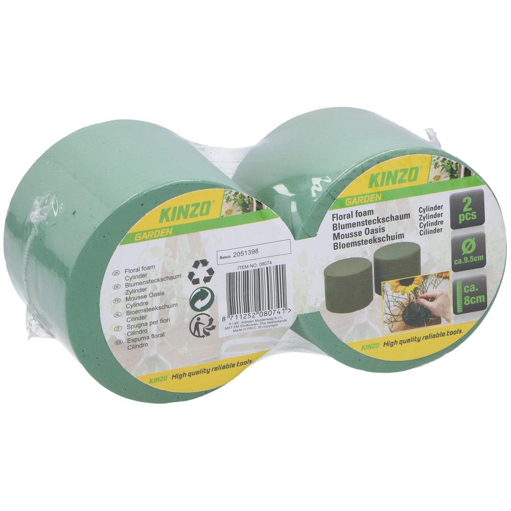 Kinzo Floral Foam Diameter 9.5 x 8cm | Pack of 2