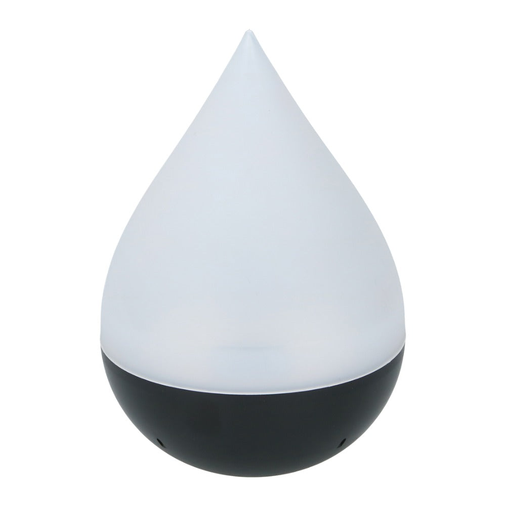 Grundig Teardrop Solar LED Table Lamp | 14.5 x 20cm, White and Black