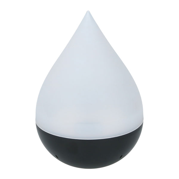 Grundig Teardrop Solar LED Table Lamp | 14.5 x 20cm, White and Black
