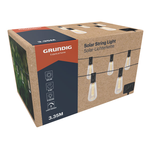 Grundig Warm White 10 Solar Bulbs | 3.35m