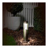 Grundig Solar LED Garden Stake Light | Ø6 x 39cm, Stainless Steel, IP44