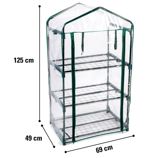 Kinzo Durable & Weather Resistant Greenhouse | 69 x 49 x 125cm