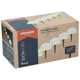 Grundig Solar Ground Light Dia 15cm | 5 Piece