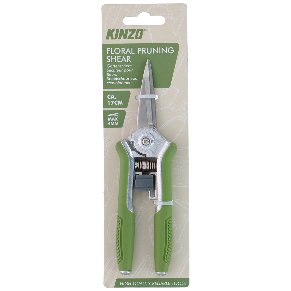 Kinzo Floral Pruning Shears | 17cm