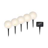 Grundig Colour Changing Solar Globe Stake Lights | Pack of 5, Warm White