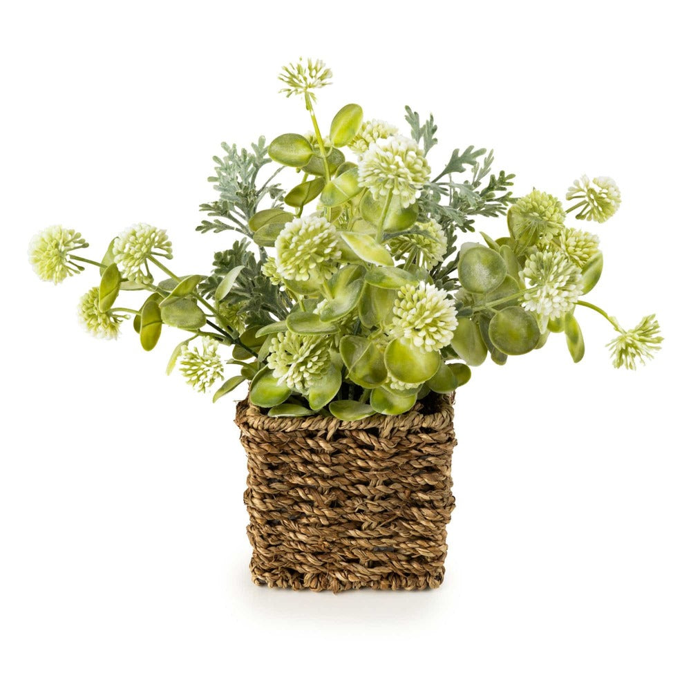 Jonquil Faux Plant in Basket | Easy Care Home Decoration