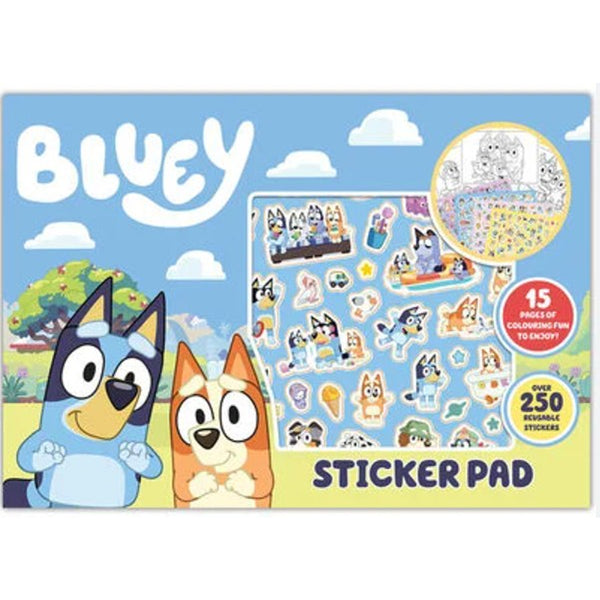 Bluey Sticker Activity Pad | Bluey Characters, Sticker Sheets